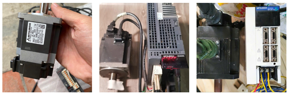 nhân viên cactec đang sửa ac servo báo lỗi